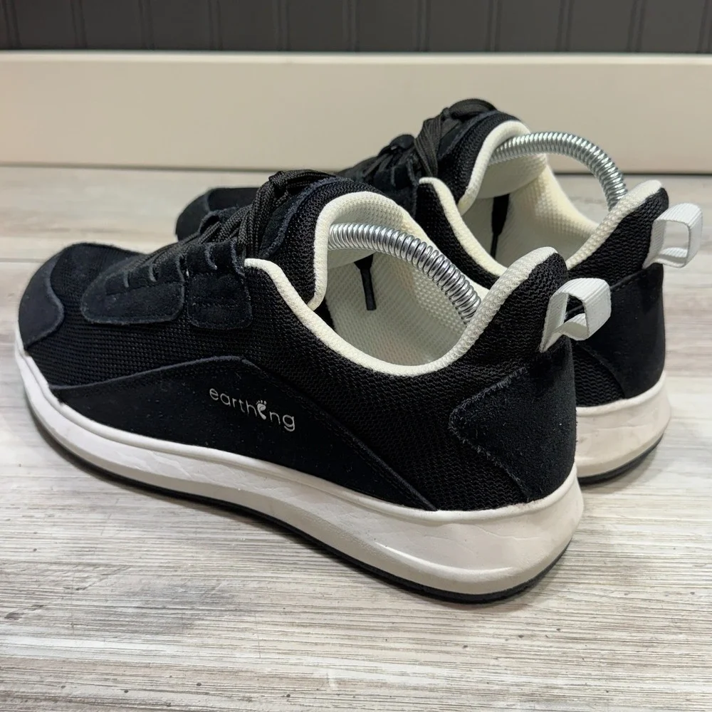 Earthing Sedona Shoes Mens Size 9 Black Athletic Cushioned Sneakers 9MESDNB1‎